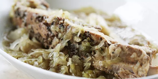 Spareribs, Cabbage &amp; Sauerkraut